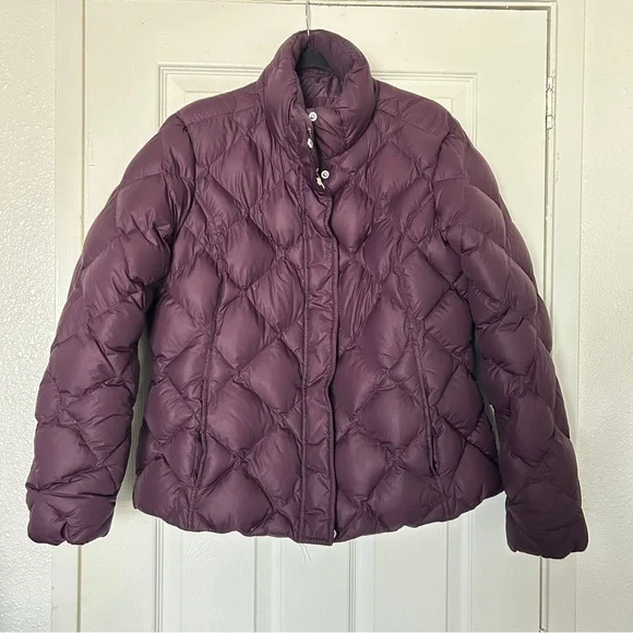 Eddie Bauer purple 700 down fill puffer jacket size XL - Picture 1 of 8